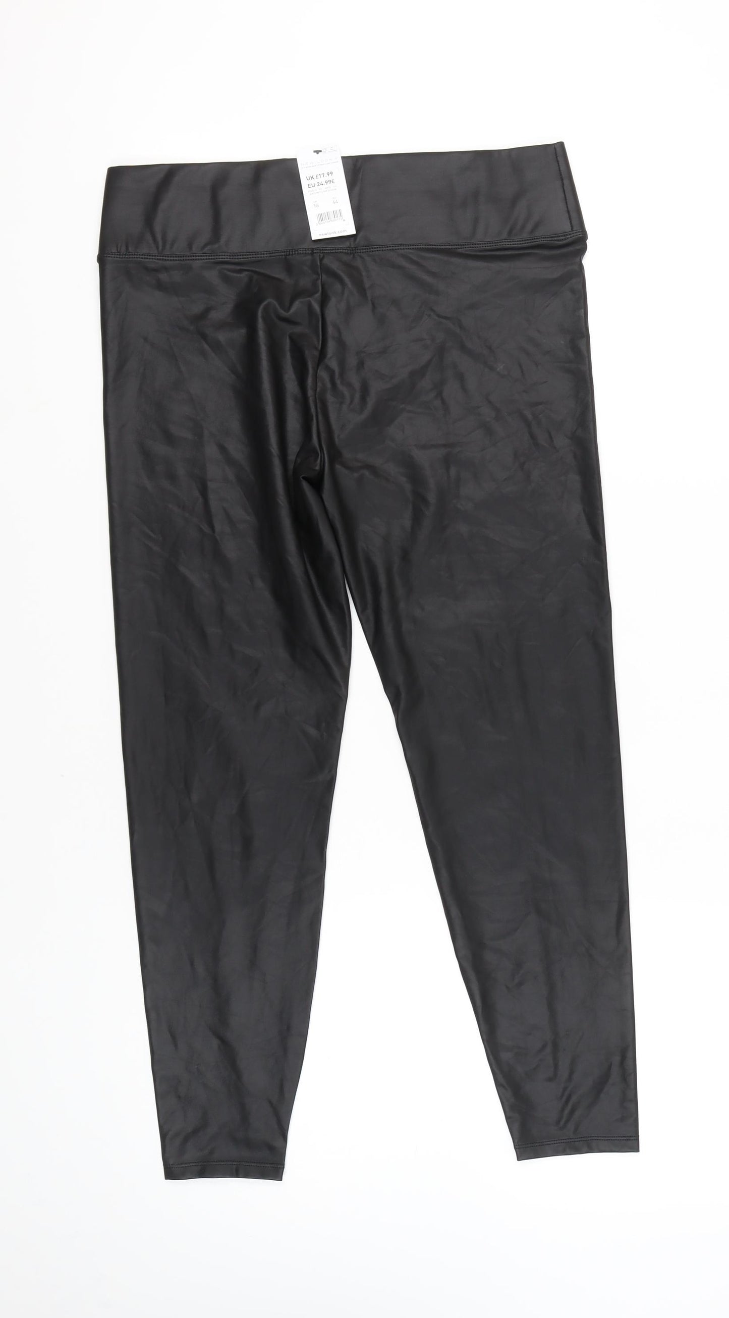 New Look Women's Black Ankle Leggings Size 16