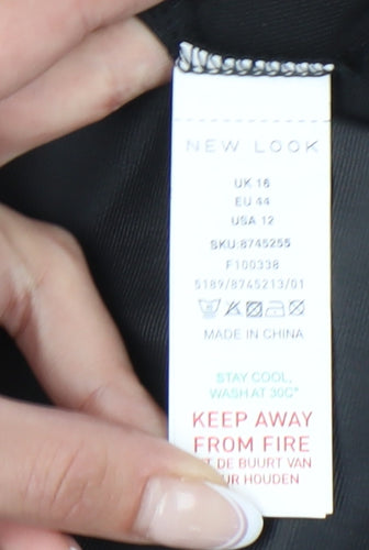 New Look Women's Black Ankle Leggings Size 16