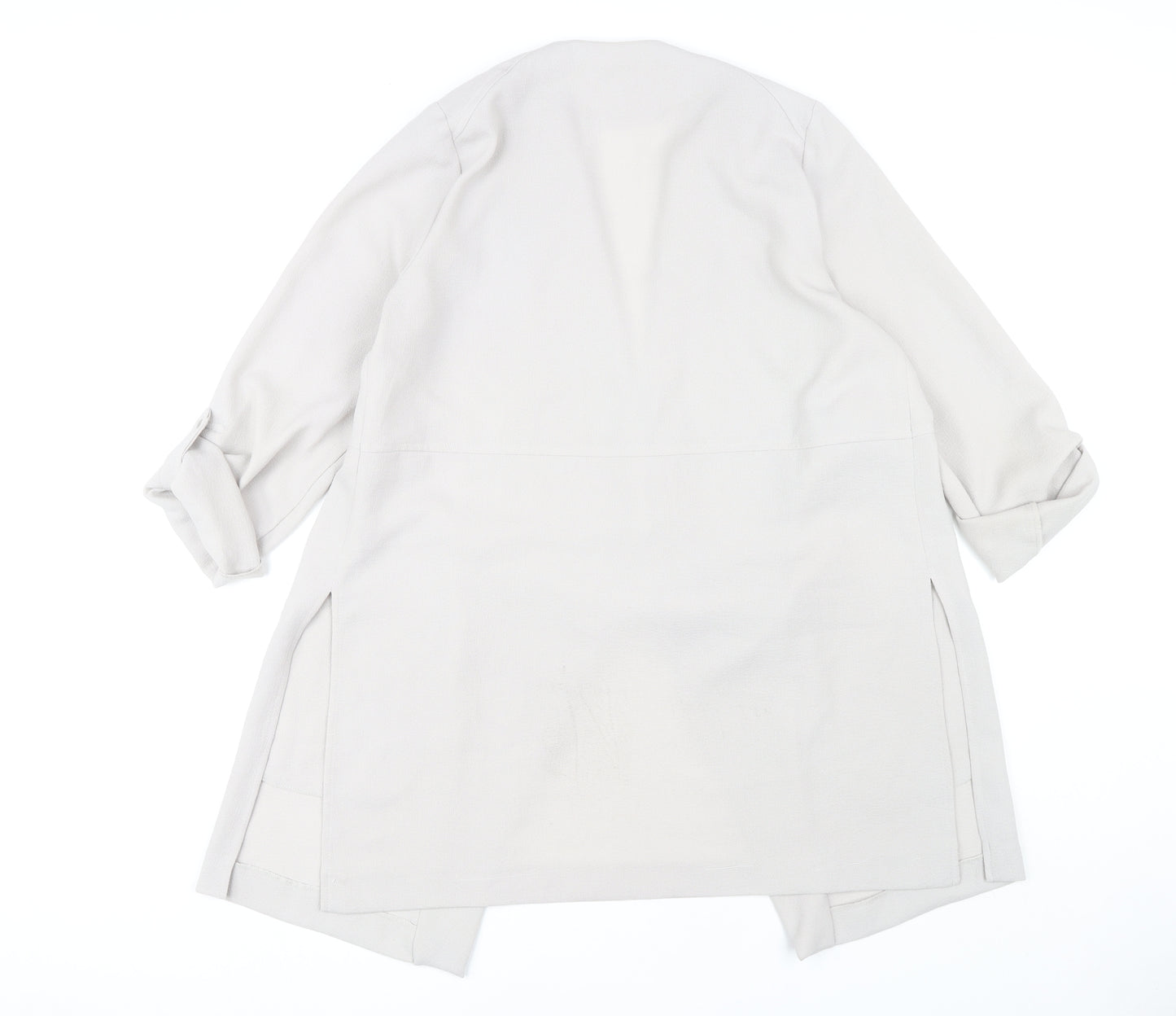 Wallis Women's White Long Jacket size 14