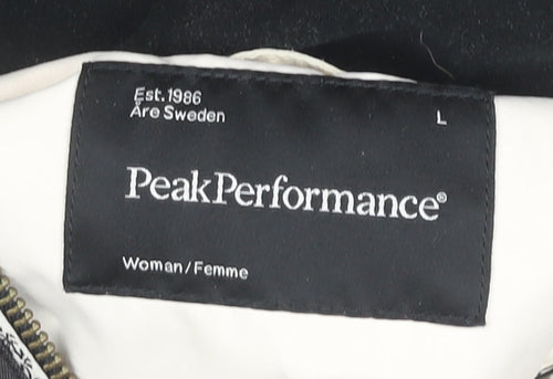 Peak Performance Women's Black Ski Jacket L