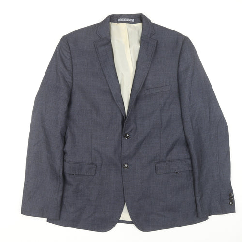 Marks and Spencer Men's Blue Blazer 42 Long Jacket