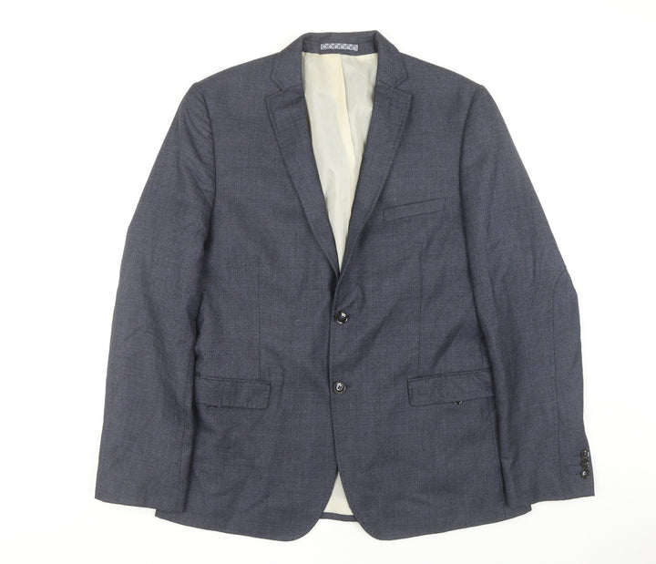Marks and Spencer Men's Blue Blazer 42 Long Jacket