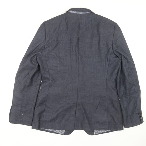 Marks and Spencer Men's Blue Blazer 42 Long Jacket