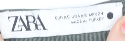 Zara Women's Green Midi Dress, XS, Sleeveless Casual