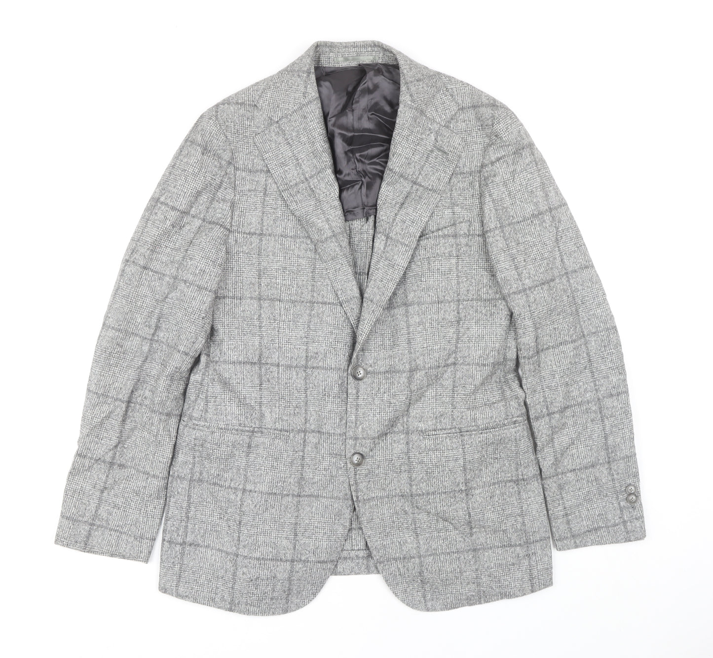 Sarto Men's Grey Check Tweed Blazer Jacket