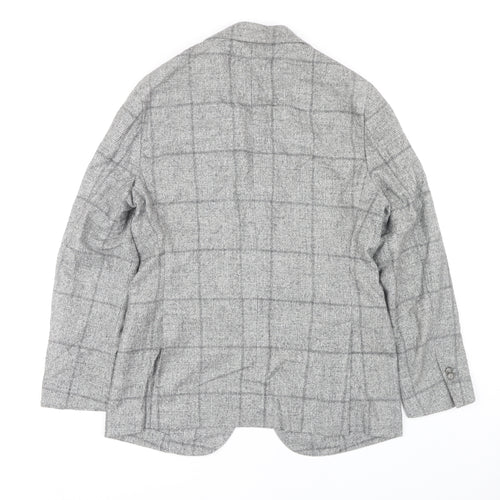 Sarto Men's Grey Check Tweed Blazer Jacket