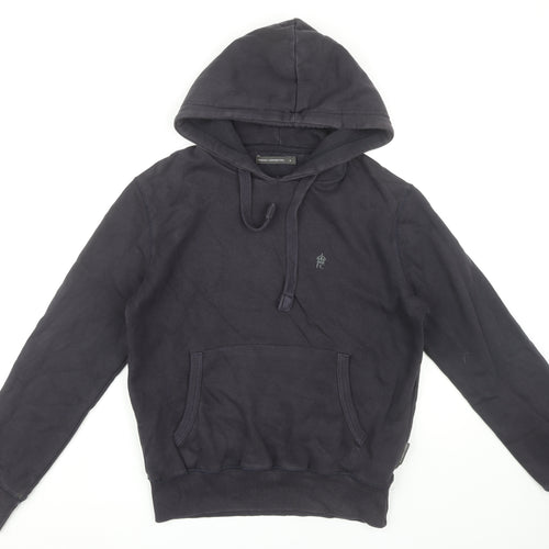 French Connection Men's Black Pullover Hoodie Small