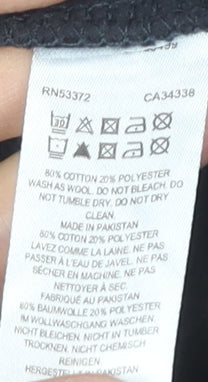 French Connection Men's Black Pullover Hoodie Small