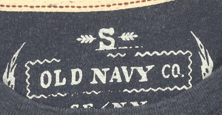 Old Navy Men's Blue Graphic T-Shirt, Size M