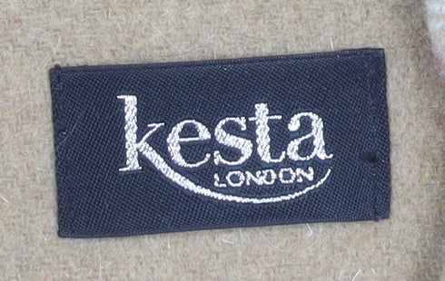 Kesta London Women's Beige Wool Duffle Coat, Size 18