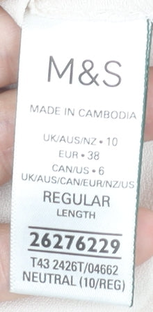 Marks and Spencer Women's Ivory Camisole Blouse Size 10