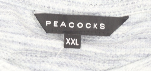 Peacocks Men's Grey 2XL Crew Neck T-Shirt