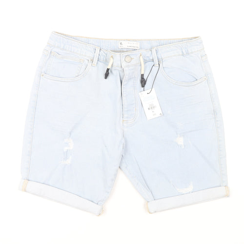 Denim Co Blue Slim Stretch Denim Shorts XL Men