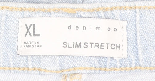 Denim Co Blue Slim Stretch Denim Shorts XL Men