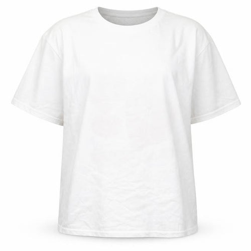 Boohoo Women's White T-Shirt L Casual Crew Neck