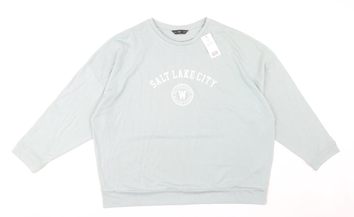 F&F Women's Grey XL Pullover Sweatshirt