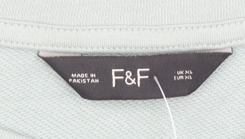 F&F Women's Grey XL Pullover Sweatshirt