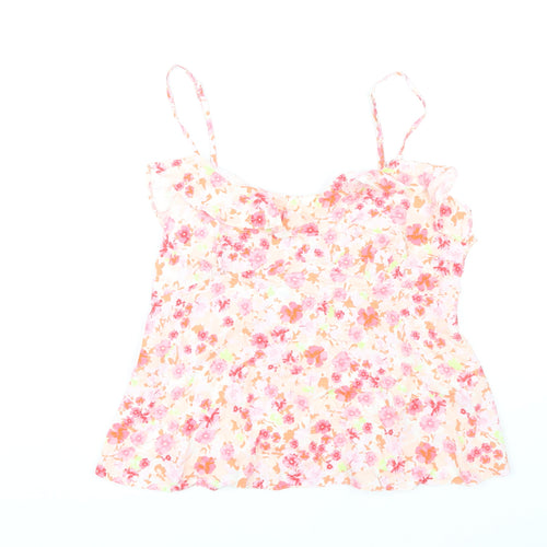 George Women's Pink Floral Camisole Tank Top Size 14