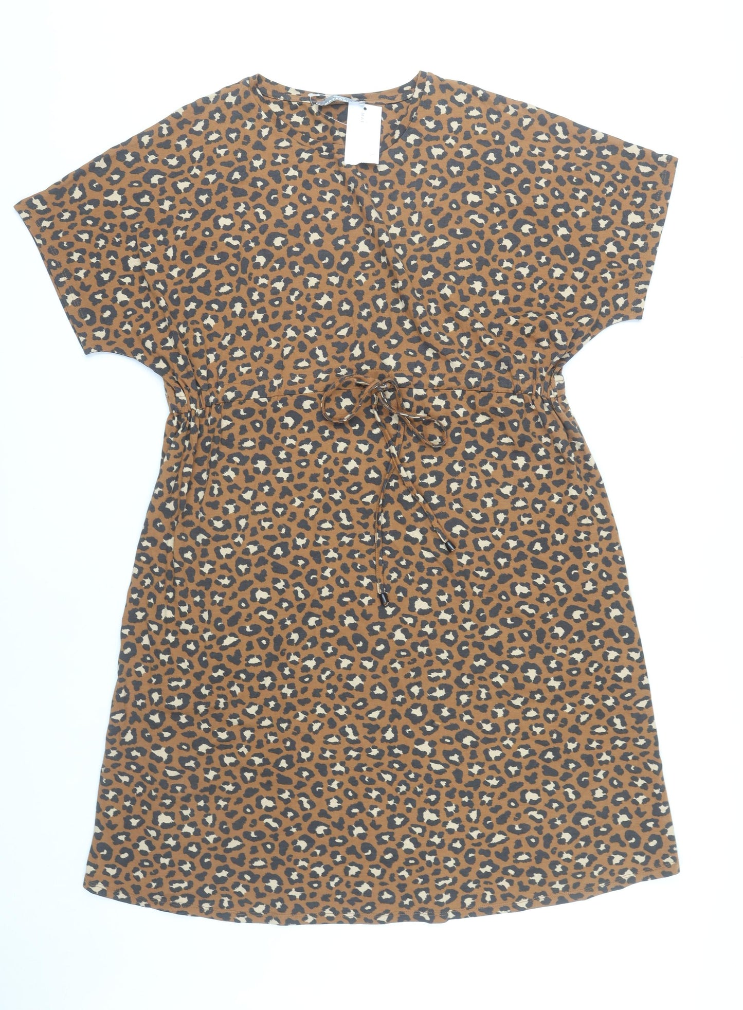George Women's Brown Animal Print Dress Size 16