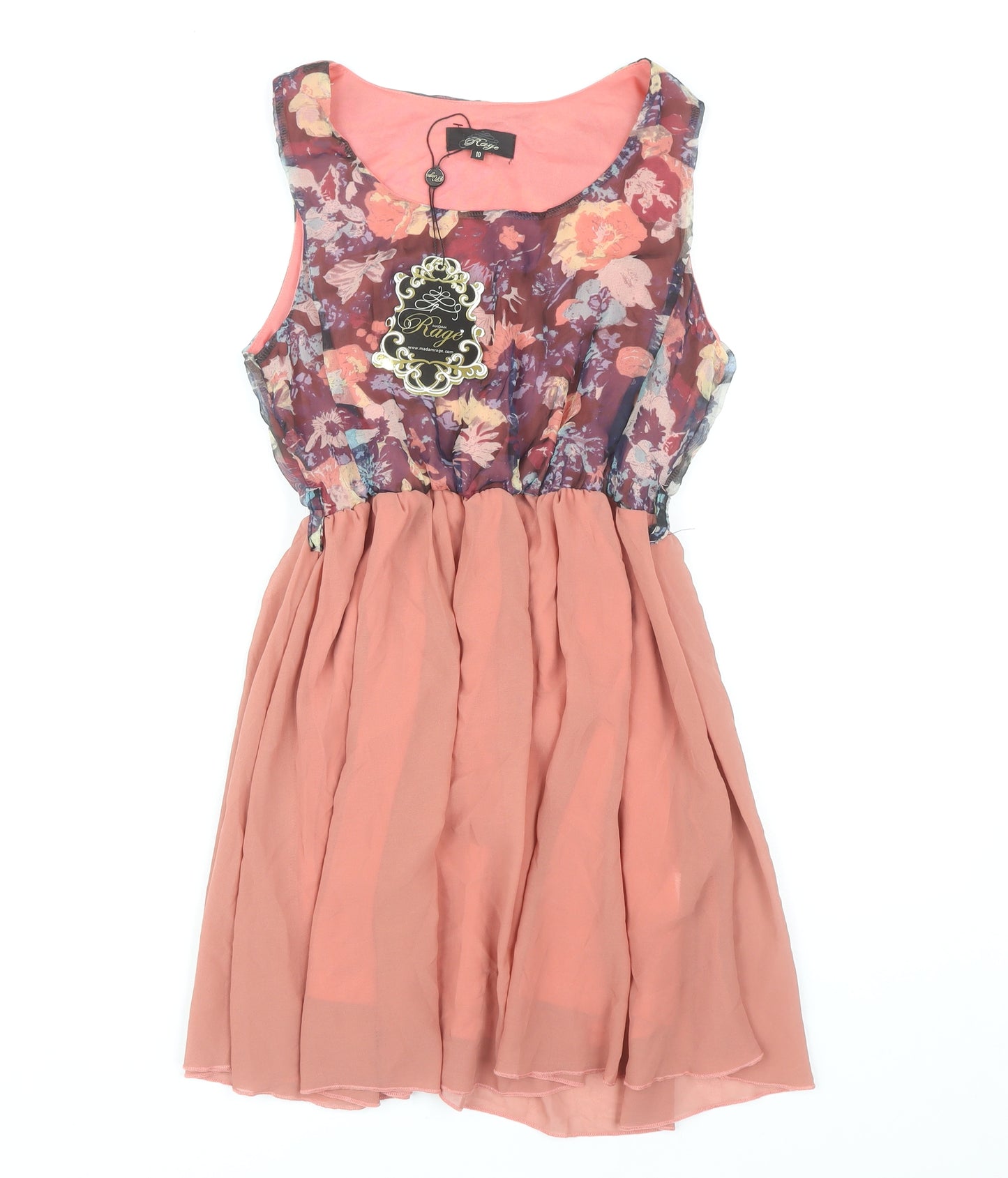 Madam Rage Women's Multicoloured A-Line Dress Size 10