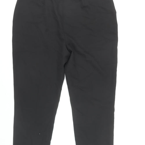 Peacocks Women's Black Regular Fit Trousers, Size 16
