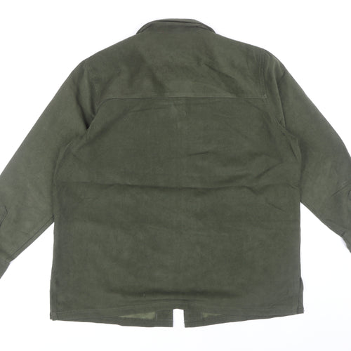 Avitano Women's Green Mid-Length Zip Jacket, Size 16