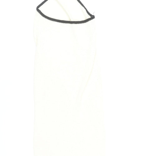 PrettyLittleThing Women’s Ivory Strappy Knit Dress S