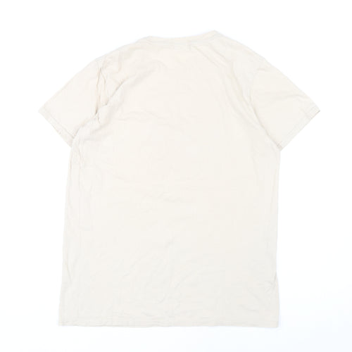 PrettyLittleThing Women's Beige T-Shirt S Casual