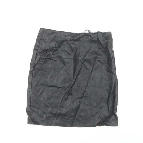 Missguided Women's Black Pencil Skirt, Size 10, New