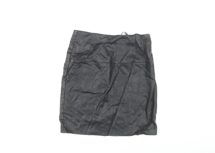 Missguided Women's Black Pencil Skirt, Size 10, New