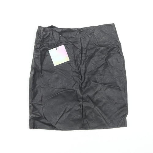 Missguided Women's Black Pencil Skirt, Size 10, New