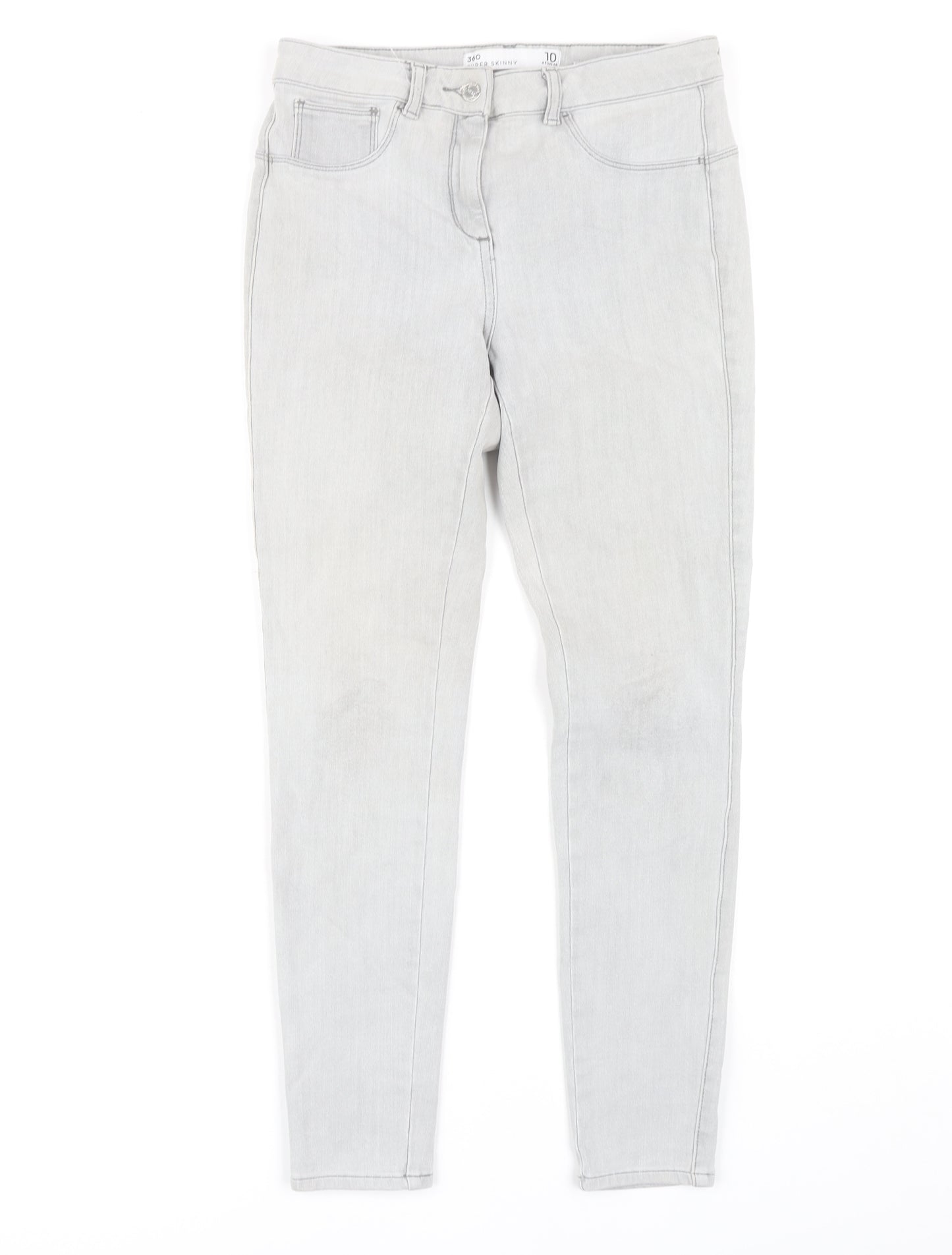 Next Women's Grey Skinny Jeans, Size 10, Slim Fit