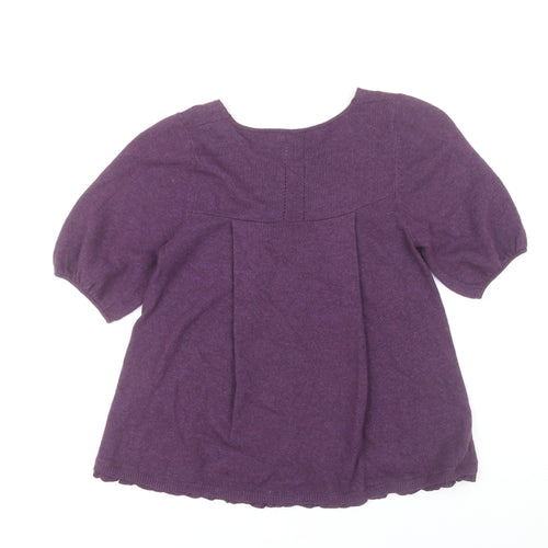 Jigsaw Women's Purple Round Neck Knit Jumper S