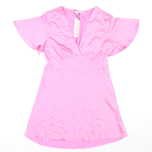 Stradivarius Women's Pink Dress Size XL