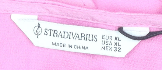 Stradivarius Women's Pink Dress Size XL