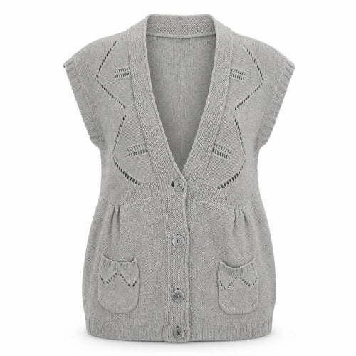 Ted Baker Women's Grey Sleeveless Cardigan M