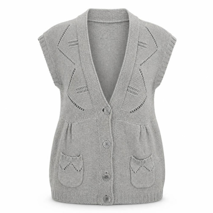 Ted Baker Women's Grey Sleeveless Cardigan M