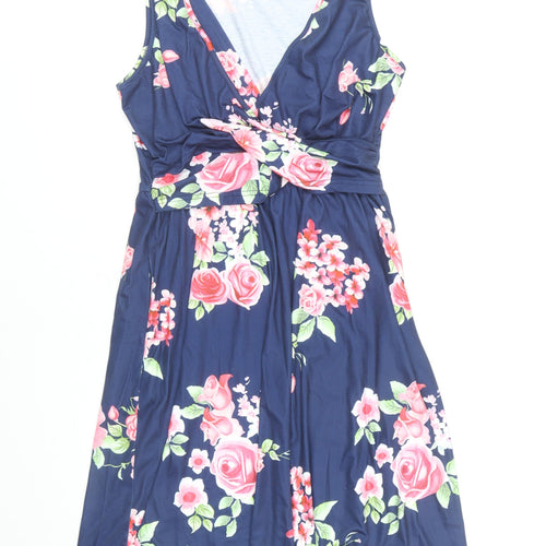 Ouges Women’s Multicoloured Floral V-Neck Dress