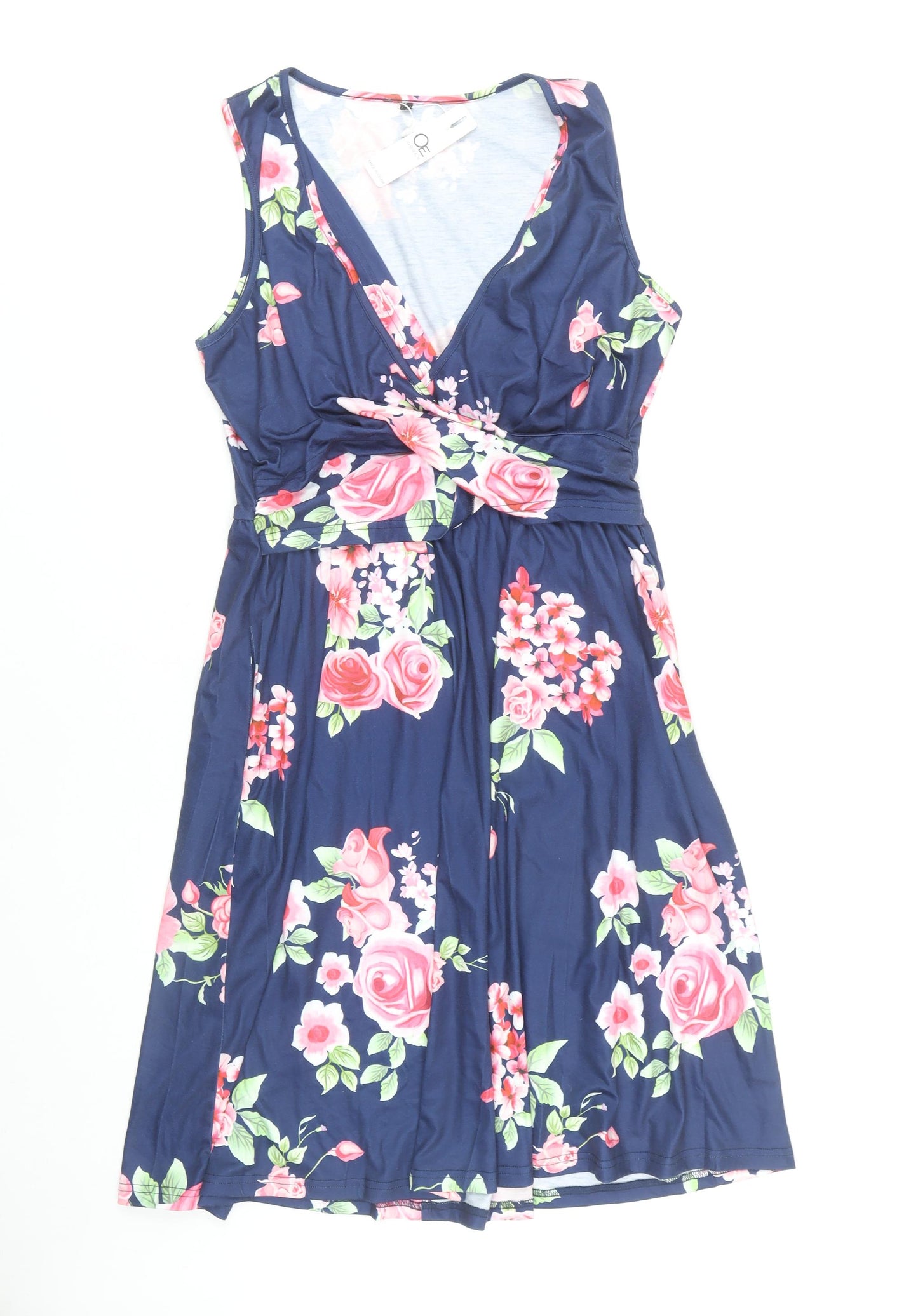 Ouges Women’s Multicoloured Floral V-Neck Dress