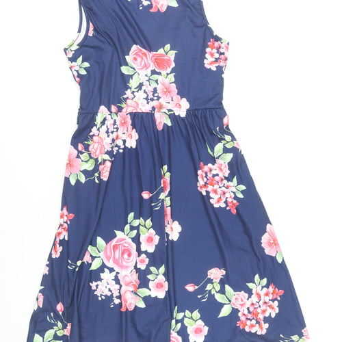Ouges Women’s Multicoloured Floral V-Neck Dress