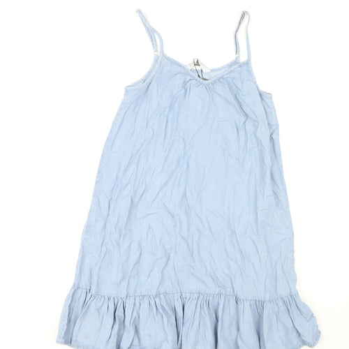 Denim Co Women's Blue Slip Dress Size 8 Casual