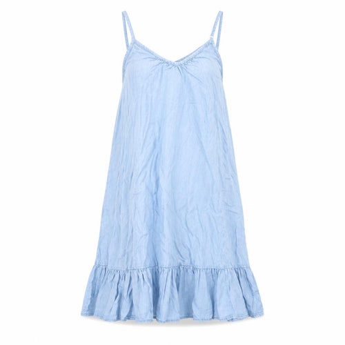 Denim Co Women's Blue Slip Dress Size 8 Casual