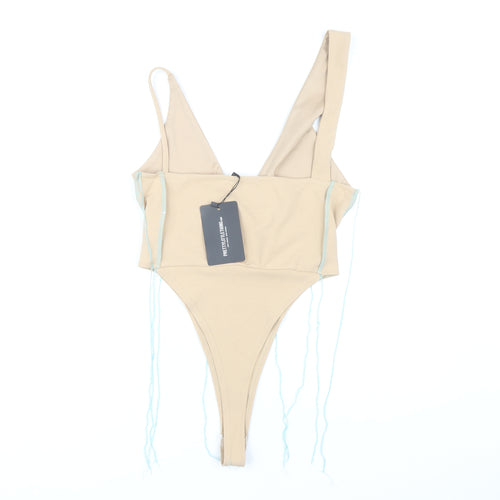 PrettyLittleThing Women's Beige Bodysuit Size 10