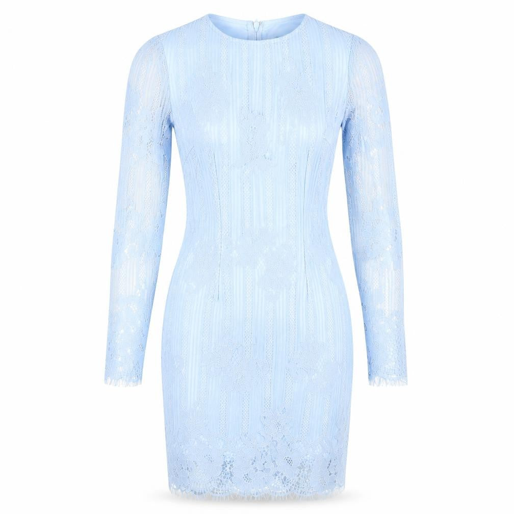 Missguided Blue Lace Dress, Size 8, Women, New