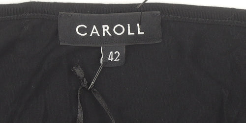 Caroll Women's Black Viscose Blouse Size 14