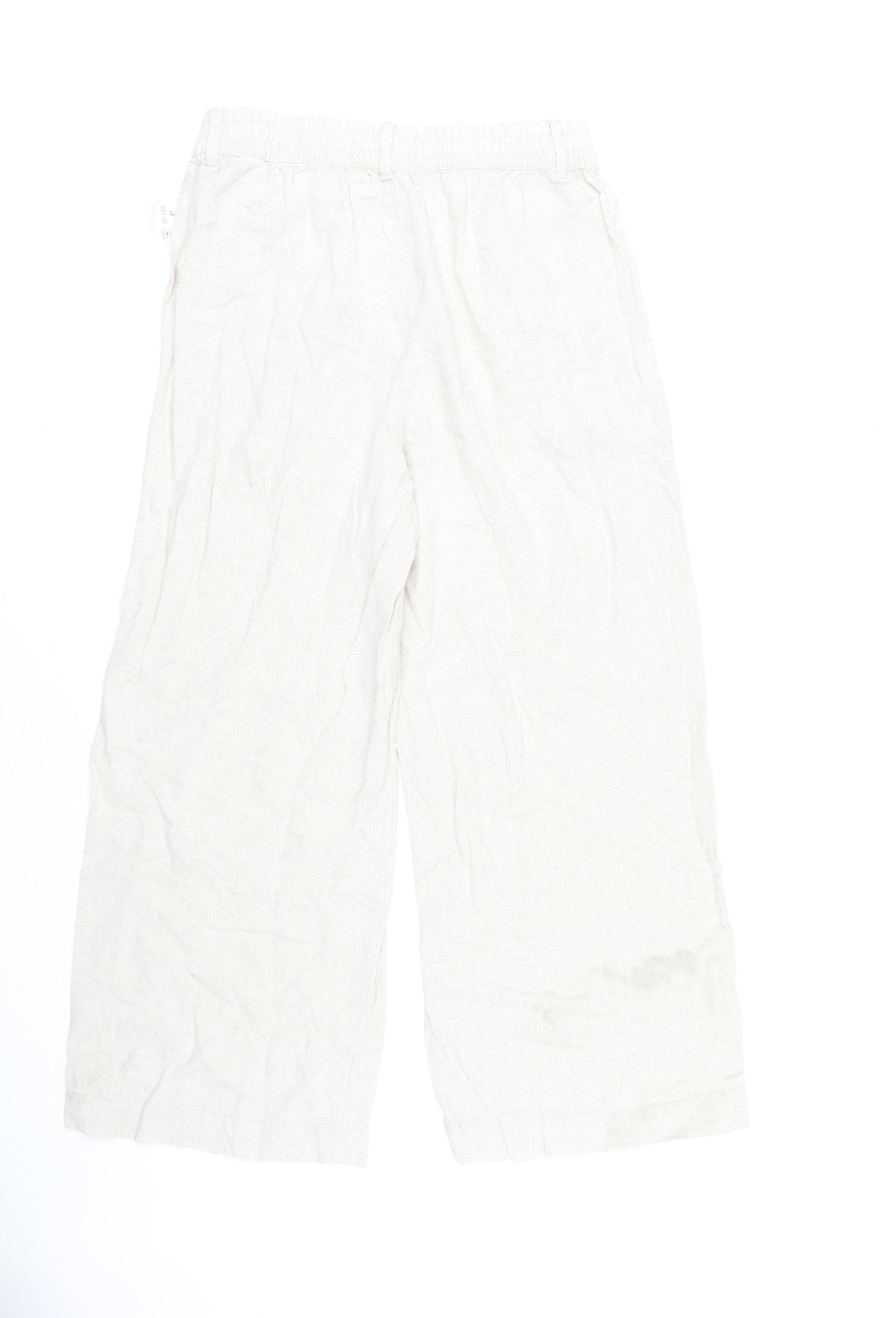 Marks and Spencer Women's Beige Linen Trousers