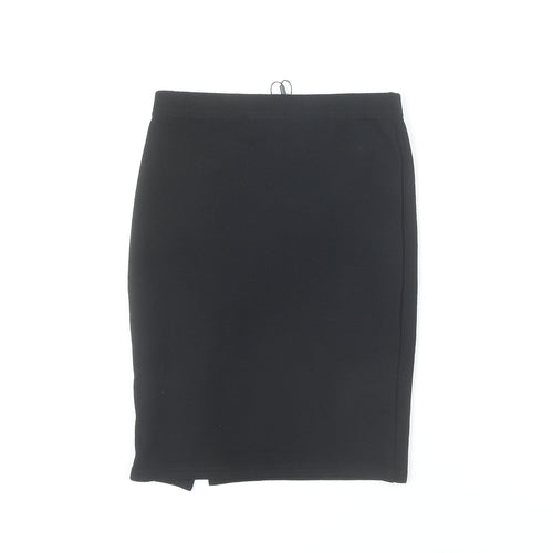 PrettyLittleThing Black Pencil Skirt UK Size 4