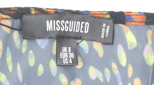 Missguided Women's Multicoloured Slip Dress Size 8