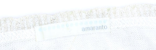 Amaranto Women's Beige Paisley Cardigan Size 14