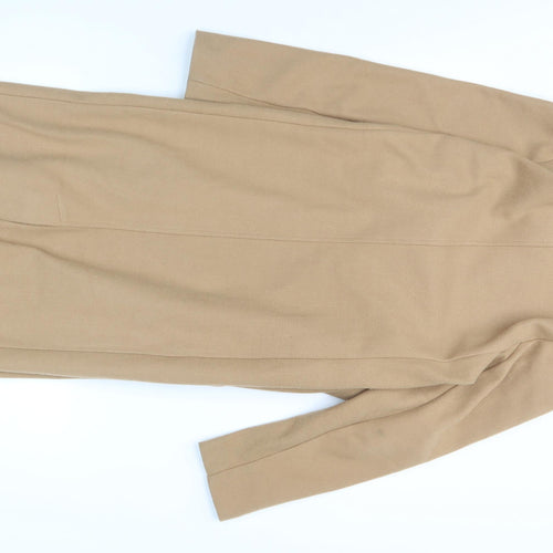 New Look Women's Beige Long Overcoat, Size 12